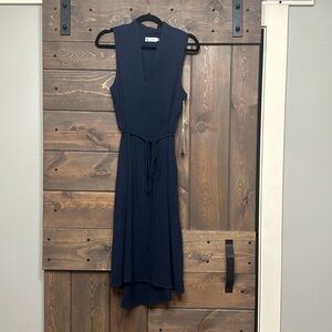Carve Designs, navy blue cotton gauze dress; size 4